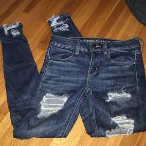 Distressed American Eagle jeans